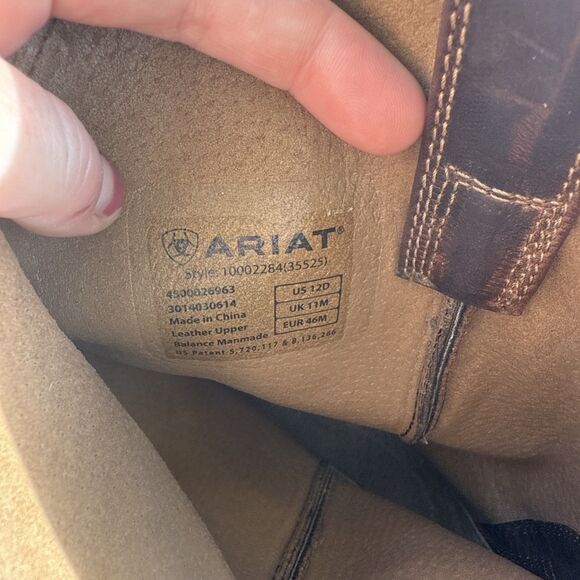 Men's Ariat Heritage Roper Western Boots Men’s Size 12D Cowboy Leather - Picture 14 of 16